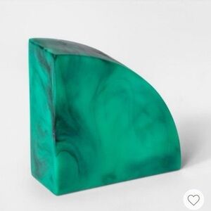 Project 62 Green Resin Bookends (a pair)